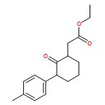 Cyclohexaneacetic acid, 3-(4-methylphenyl)-2-oxo-, ethyl ester, (1R,3S)-rel-