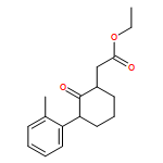 Cyclohexaneacetic acid, 3-(2-methylphenyl)-2-oxo-, ethyl ester, (1R,3S)-rel-