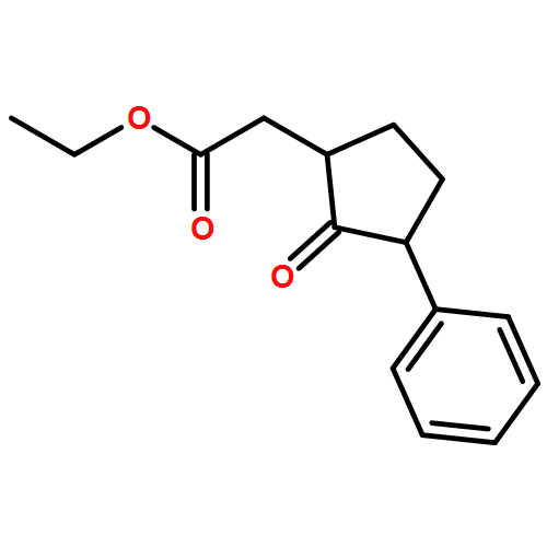 Cyclopentaneacetic acid, 2-oxo-3-phenyl-, ethyl ester, (1R,3S)-rel-