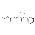 Propanoic acid, 3-(2-oxo-3-phenylcyclohexylidene)-, ethyl ester