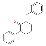 Cyclohexanone, 2-phenyl-6-(phenylmethyl)-