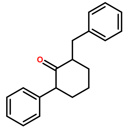 Cyclohexanone, 2-phenyl-6-(phenylmethyl)-