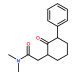 Cyclohexaneacetamide, N,N-dimethyl-2-oxo-3-phenyl-, (1R,3S)-rel-