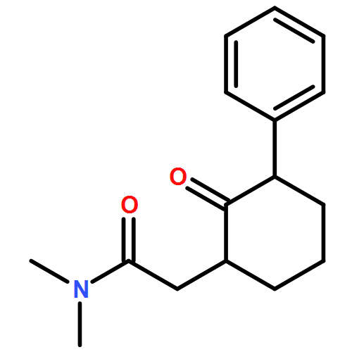 Cyclohexaneacetamide, N,N-dimethyl-2-oxo-3-phenyl-, (1R,3S)-rel-