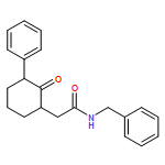 Cyclohexaneacetamide, 2-oxo-3-phenyl-N-(phenylmethyl)-, (1R,3S)-rel-