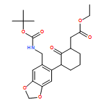 Cyclohexaneacetic acid, 3-[6-[[[(1,1-dimethylethoxy)carbonyl]amino]methyl]-1,3-benzodioxol-5-yl]-2-oxo-, ethyl ester