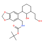 Carbamic acid, N-[[6-[(1S,2S,3R)-2-hydroxy-3-(2-hydroxyethyl)cyclohexyl]-1,3-benzodioxol-5-yl]methyl]-, 1,1-dimethylethyl ester