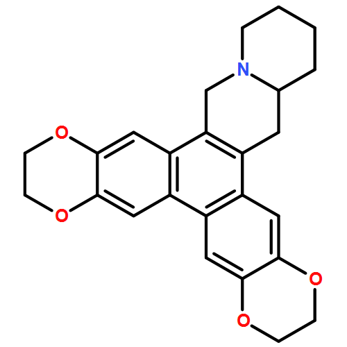 12H-Bis[1,4]dioxino[2',3':2,3;2'',3'':6,7]phenanthro[9,10-b]quinolizine, 2,3,8,9,14,15,16,17,17a,18-decahydro-