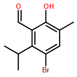 Benzaldehyde, 3-bromo-6-hydroxy-5-methyl-2-(1-methylethyl)-