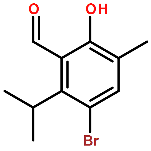 Benzaldehyde, 3-bromo-6-hydroxy-5-methyl-2-(1-methylethyl)-