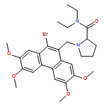 2-Pyrrolidinecarboxamide, 1-[(10-bromo-2,3,6,7-tetramethoxy-9-phenanthrenyl)methyl]-N,N-diethyl-, (2S)-