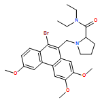 2-Pyrrolidinecarboxamide, 1-[(10-bromo-3,6,7-trimethoxy-9-phenanthrenyl)methyl]-N,N-diethyl-, (2S)-