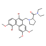 2-Pyrrolidinecarboxamide, 1-[(4,10-dibromo-3,6,7-trimethoxy-9-phenanthrenyl)methyl]-N,N-diethyl-, (2S)-