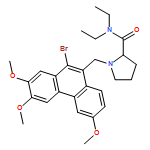 2-Pyrrolidinecarboxamide, 1-[(10-bromo-2,3,6-trimethoxy-9-phenanthrenyl)methyl]-N,N-diethyl-, (2S)-