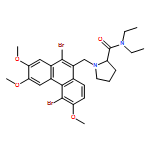 2-Pyrrolidinecarboxamide, 1-[(5,10-dibromo-2,3,6-trimethoxy-9-phenanthrenyl)methyl]-N,N-diethyl-, (2S)-