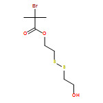 Propanoic acid, 2-bromo-2-methyl-, 2-[(2-hydroxyethyl)dithio]ethyl ester