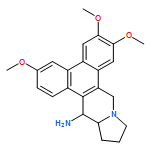 Dibenzo[f,h]pyrrolo[1,2-b]isoquinolin-14-amine, 9,11,12,13,13a,14-hexahydro-3,6,7-trimethoxy-, (13aS,14S)-