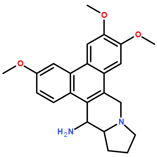 Dibenzo[f,h]pyrrolo[1,2-b]isoquinolin-14-amine, 9,11,12,13,13a,14-hexahydro-3,6,7-trimethoxy-, (13aS,14S)-