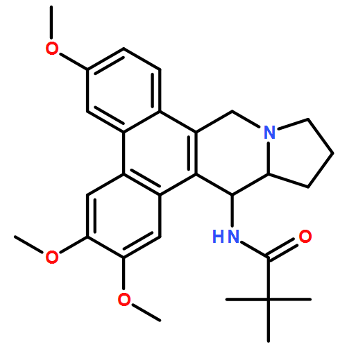 Propanamide, N-[(13aS,14S)-9,11,12,13,13a,14-hexahydro-2,3,6-trimethoxydibenzo[f,h]pyrrolo[1,2-b]isoquinolin-14-yl]-2,2-dimethyl-