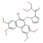 1H-Pyrrole-2-carboxamide, 1-[(10-bromo-2,3,6,7-tetramethoxy-9-phenanthrenyl)methyl]-N,N-diethyl-