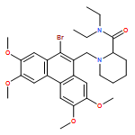 2-Piperidinecarboxamide, 1-[(10-bromo-2,3,6,7-tetramethoxy-9-phenanthrenyl)methyl]-N,N-diethyl-, (2S)-