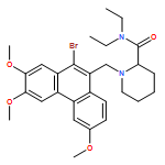 2-Piperidinecarboxamide, 1-[(10-bromo-2,3,6-trimethoxy-9-phenanthrenyl)methyl]-N,N-diethyl-, (2S)-