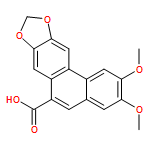 Phenanthro[2,3-d][1,3]dioxole-6-carboxylic acid, 2,3-dimethoxy-