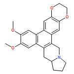 Benzo[f]-1,4-benzodioxino[6,7-h]pyrrolo[1,2-b]isoquinoline, 2,3,10,10a,11,12,13,15-octahydro-7,8-dimethoxy-