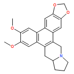 Benzo[f]-1,3-benzodioxolo[5,6-h]pyrrolo[1,2-b]isoquinoline, 9,9a,10,11,12,14-hexahydro-6,7-dimethoxy-