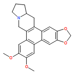 Benzo[h]-1,3-benzodioxolo[5,6-f]pyrrolo[1,2-b]isoquinoline, 9,11,12,13,13a,14-hexahydro-6,7-dimethoxy-