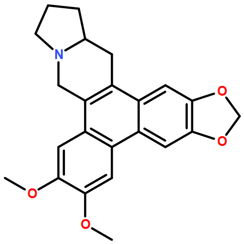 Benzo[h]-1,3-benzodioxolo[5,6-f]pyrrolo[1,2-b]isoquinoline, 9,11,12,13,13a,14-hexahydro-6,7-dimethoxy-