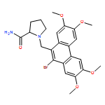 2-Pyrrolidinecarboxamide, 1-[(10-bromo-2,3,6,7-tetramethoxy-9-phenanthrenyl)methyl]-, (2S)-