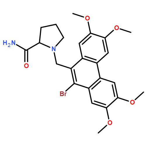 2-Pyrrolidinecarboxamide, 1-[(10-bromo-2,3,6,7-tetramethoxy-9-phenanthrenyl)methyl]-, (2S)-