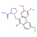 2-Pyrrolidinecarboxamide, 1-[(10-bromo-3,6,7-trimethoxy-9-phenanthrenyl)methyl]-, (2S)-