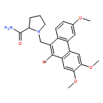 2-Pyrrolidinecarboxamide, 1-[(10-bromo-2,3,6-trimethoxy-9-phenanthrenyl)methyl]-, (2S)-