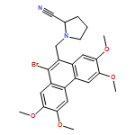 2-Pyrrolidinecarbonitrile, 1-[(10-bromo-2,3,6,7-tetramethoxy-9-phenanthrenyl)methyl]-, (2S)-