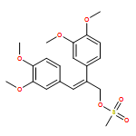 Benzeneethanol, β-[(3,4-dimethoxyphenyl)methylene]-3,4-dimethoxy-, 1-methanesulfonate, (βE)-