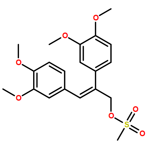 Benzeneethanol, β-[(3,4-dimethoxyphenyl)methylene]-3,4-dimethoxy-, 1-methanesulfonate, (βE)-