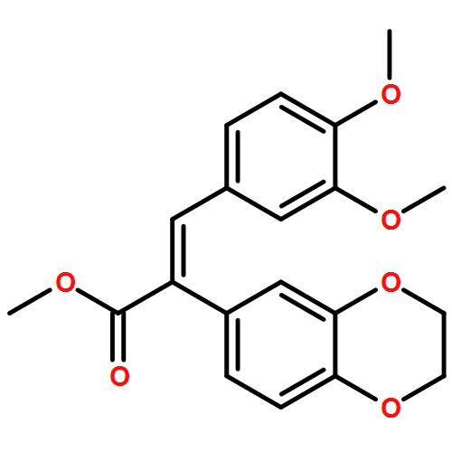 1,4-Benzodioxin-6-acetic acid, α-[(3,4-dimethoxyphenyl)methylene]-2,3-dihydro-, methyl ester, (αE)-