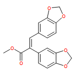 1,3-Benzodioxole-5-acetic acid, α-(1,3-benzodioxol-5-ylmethylene)-, methyl ester, (αE)-