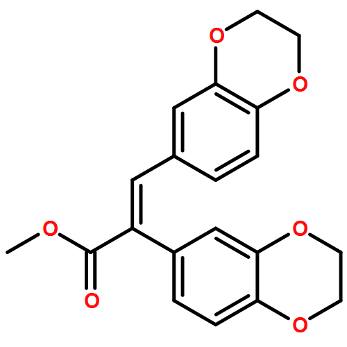 1,4-Benzodioxin-6-acetic acid, α-[(2,3-dihydro-1,4-benzodioxin-6-yl)methylene]-2,3-dihydro-, methyl ester, (αE)-