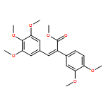 Benzeneacetic acid, 3,4-dimethoxy-α-[(3,4,5-trimethoxyphenyl)methylene]-, methyl ester, (αE)-