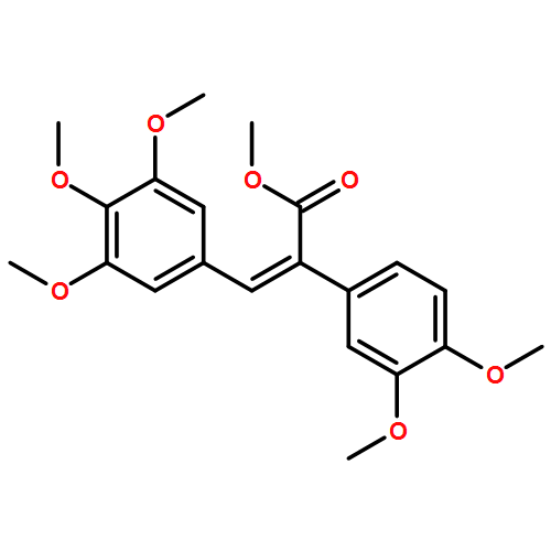 Benzeneacetic acid, 3,4-dimethoxy-α-[(3,4,5-trimethoxyphenyl)methylene]-, methyl ester, (αE)-