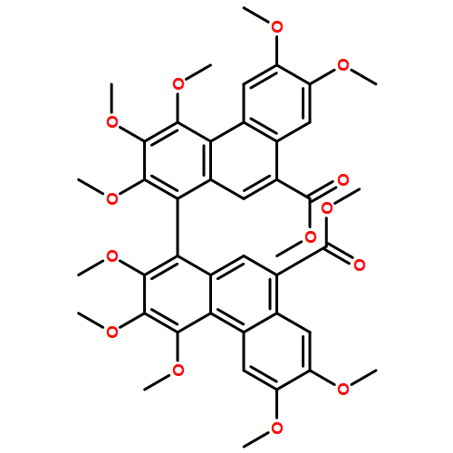 [1,1'-Biphenanthrene]-9,9'-dicarboxylic acid, 2,2',3,3',4,4',6,6',7,7'-decamethoxy-, 9,9'-dimethyl ester