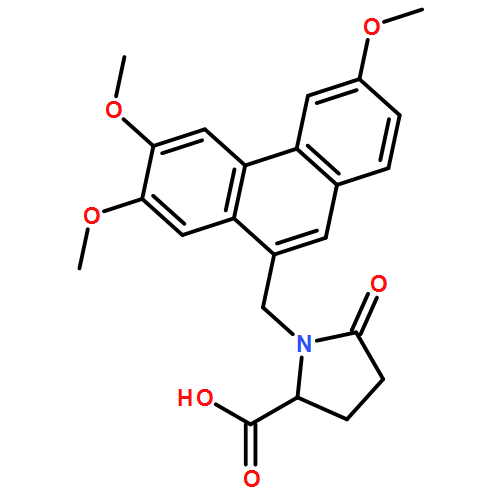 L-Proline, 5-oxo-1-[(3,6,7-trimethoxy-9-phenanthrenyl)methyl]-