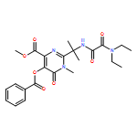 4-Pyrimidinecarboxylic acid, 5-(benzoyloxy)-2-[1-[[2-(diethylamino)-2-oxoacetyl]amino]-1-methylethyl]-1,6-dihydro-1-methyl-6-oxo-, methyl ester