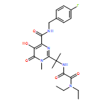 Ethanediamide, N1,N1-diethyl-N2-[1-[4-[[[(4-fluorophenyl)methyl]amino]carbonyl]-1,6-dihydro-5-hydroxy-1-methyl-6-oxo-2-pyrimidinyl]-1-methylethyl]-