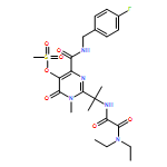 Ethanediamide, N1,N1-diethyl-N2-[1-[4-[[[(4-fluorophenyl)methyl]amino]carbonyl]-1,6-dihydro-1-methyl-5-[(methylsulfonyl)oxy]-6-oxo-2-pyrimidinyl]-1-methylethyl]-