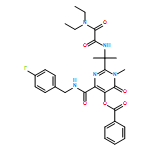 Ethanediamide, N2-[1-[5-(benzoyloxy)-4-[[[(4-fluorophenyl)methyl]amino]carbonyl]-1,6-dihydro-1-methyl-6-oxo-2-pyrimidinyl]-1-methylethyl]-N1,N1-diethyl-