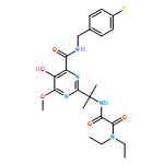 Ethanediamide, N1,N1-diethyl-N2-[1-[4-[[[(4-fluorophenyl)methyl]amino]carbonyl]-5-hydroxy-6-methoxy-2-pyrimidinyl]-1-methylethyl]-